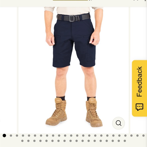 Teflon Men's Black Cargo Shorts - Picture 4 of 6